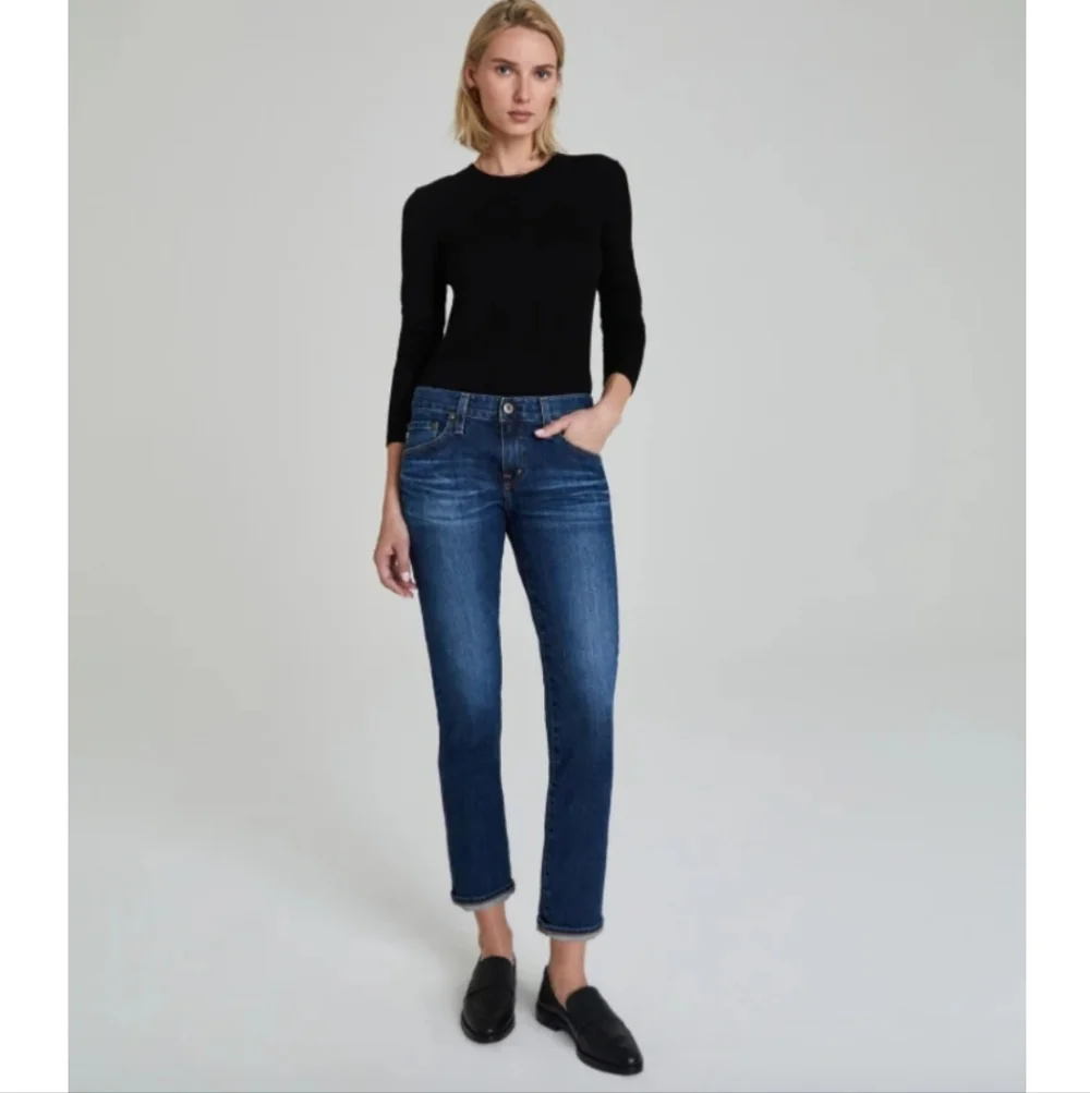 AG Goldschmied Ex-boyfriend Slim Crop Jeans Size 28 R - Picture 1 of 15